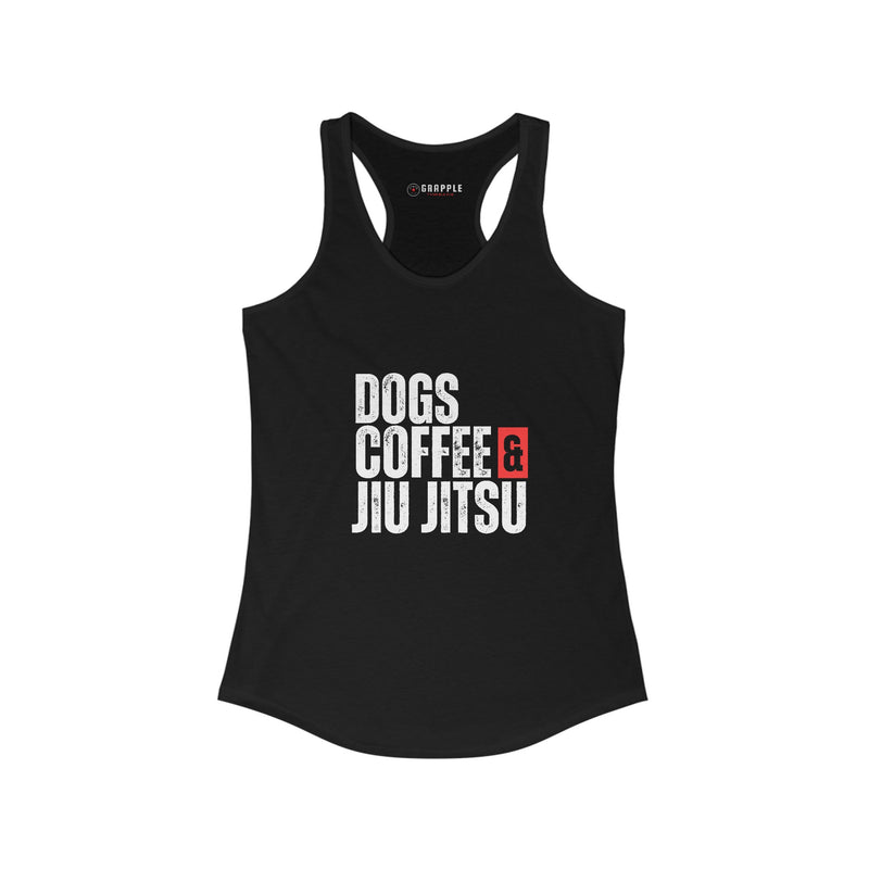 Dogs and Coffee and Jiu Jitsu Tank Top