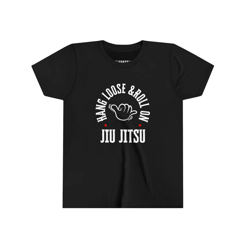 Youth Hang Loose & Roll On Kids Jiu Jitsu T Shirt