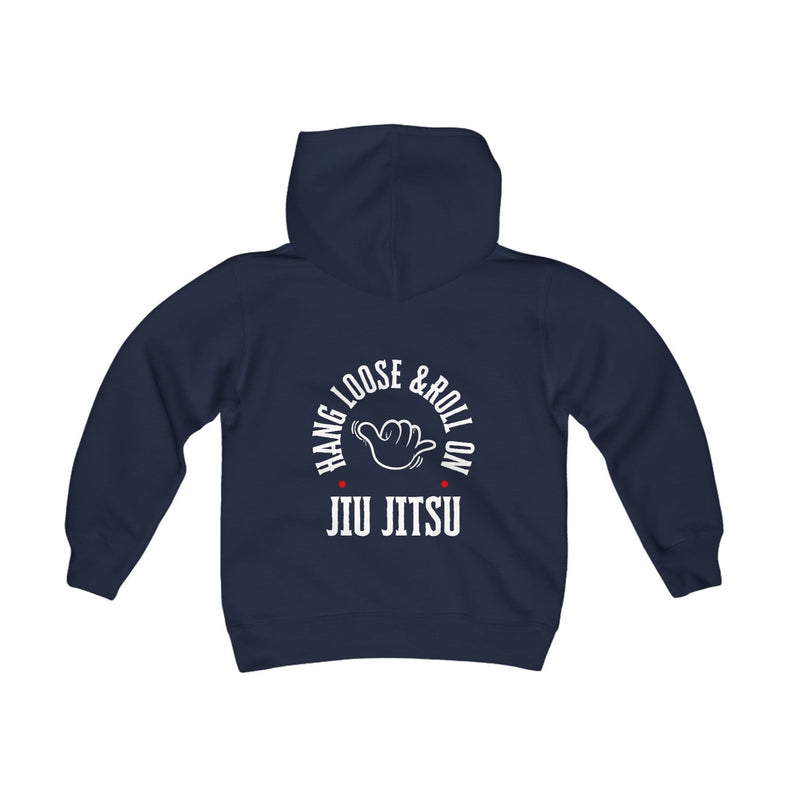 Youth Hang Loose & Roll On Jiu Jitsu Kids Hoodie