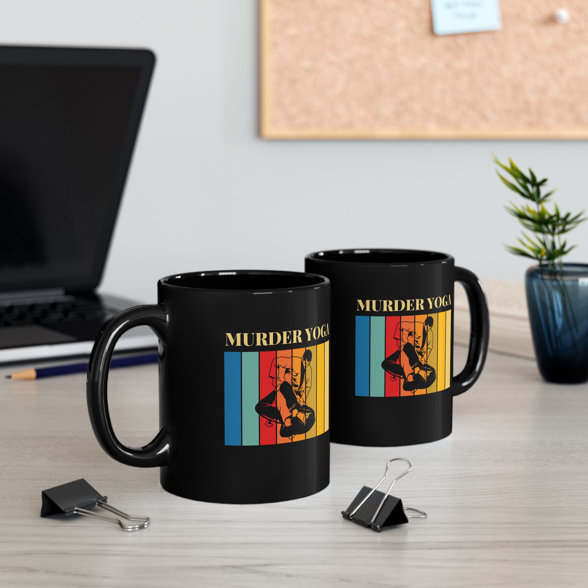 Murder Yoga Coffee Mug