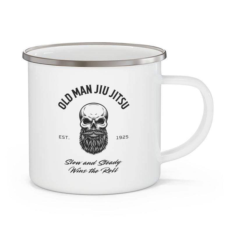 Old Man Jiu Jitsu Enamel Camping Mug