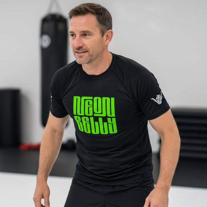 Neon Belly BJJ Men’s Rash Guard