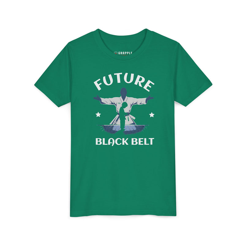 Youth Future Black Belt Kids T Shirt Jiu Jitsu