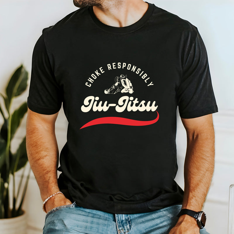 BJJ Choke Responsibly Jiu Jitsu T Shirt