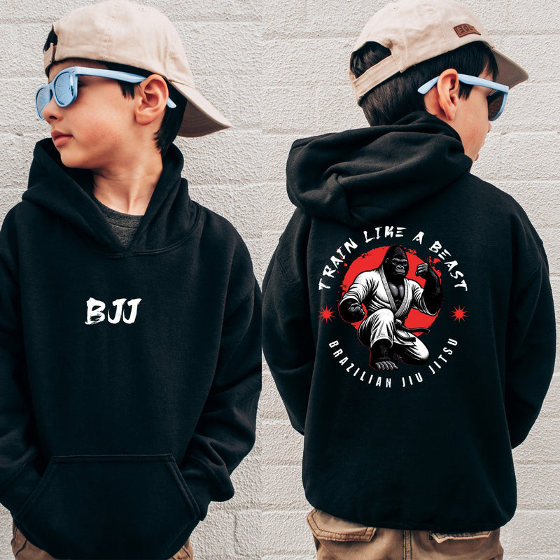 Youth Train Like A Beast Kids Hoodie