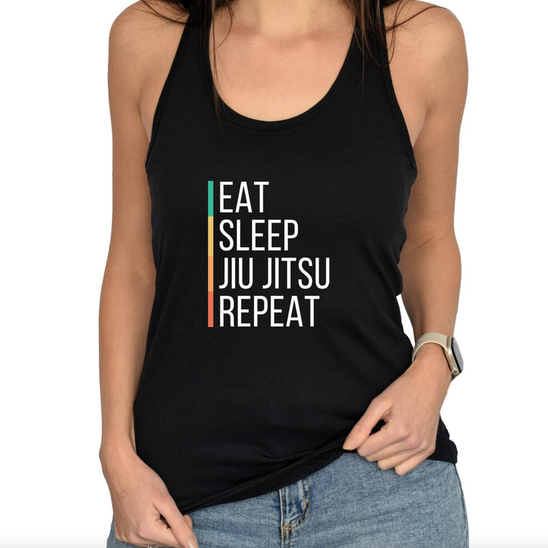 Eat Sleep Jiu Jitsu Repeat Women's Tank Top