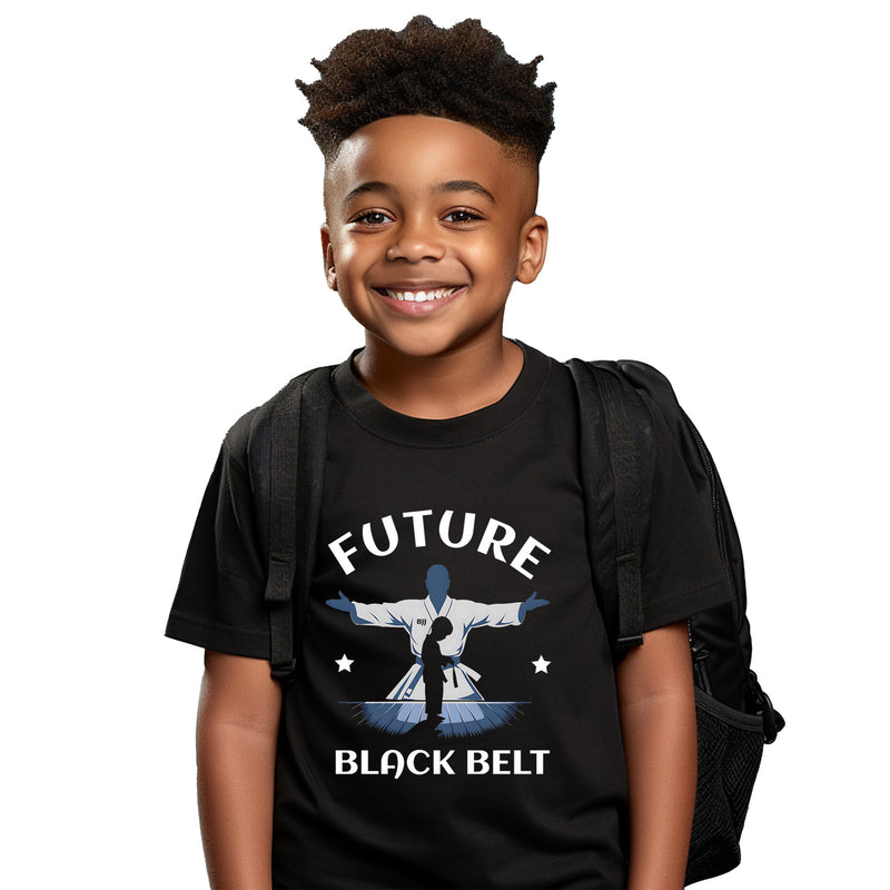 Youth Future Black Belt Kids T Shirt Jiu Jitsu