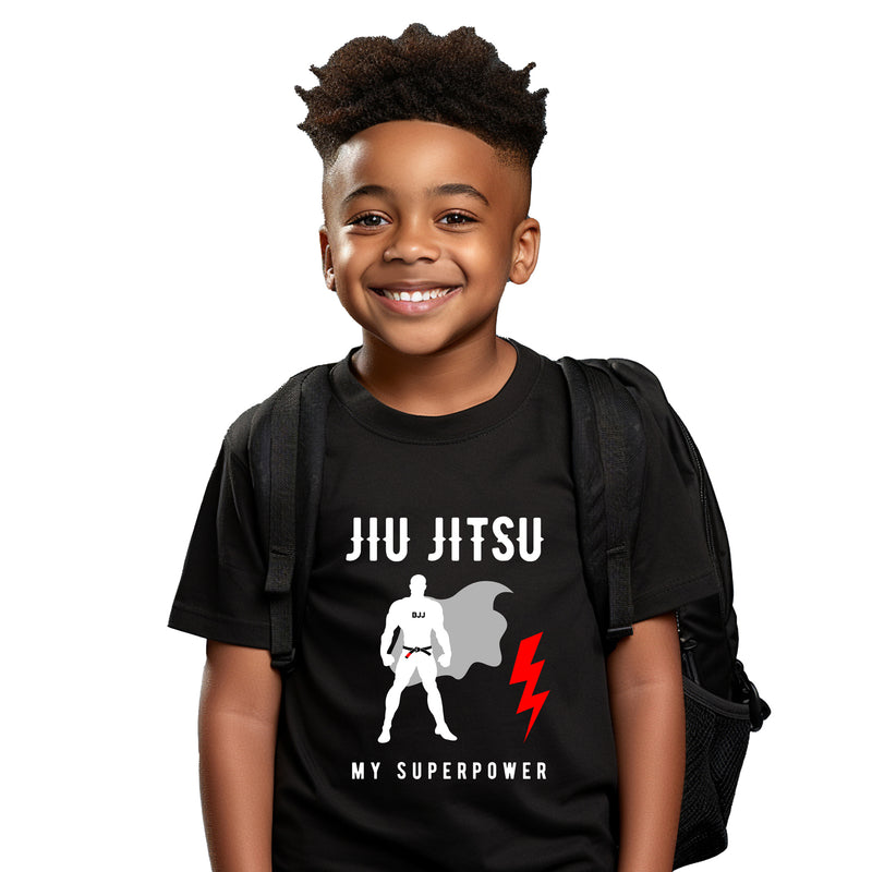 Youth Jiu Jitsu My Superpower Kids T Shirt