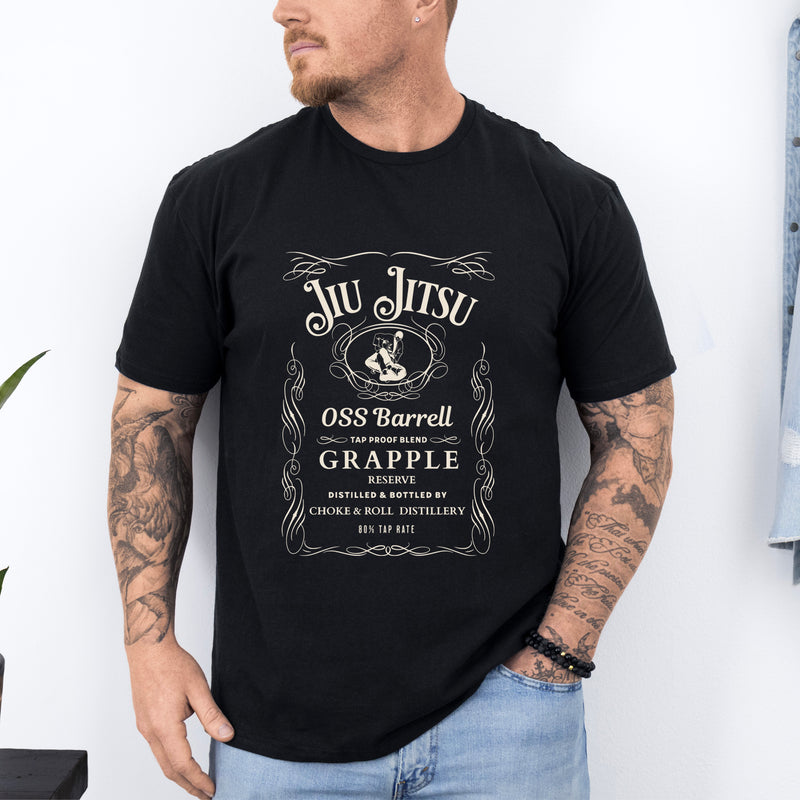 Whiskey Label Jiu Jitsu T Shirt