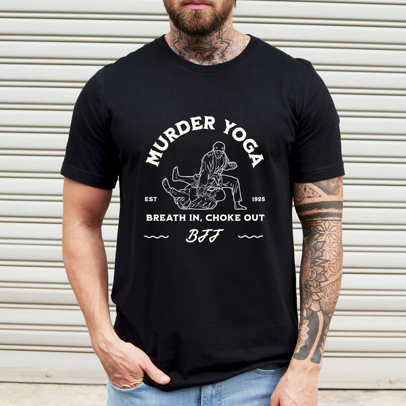 Murder Yoga Vintage BJJ T Shirt