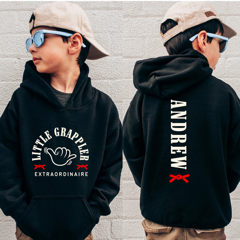 Personalized Little Grappler Kids BJJ Hoodie