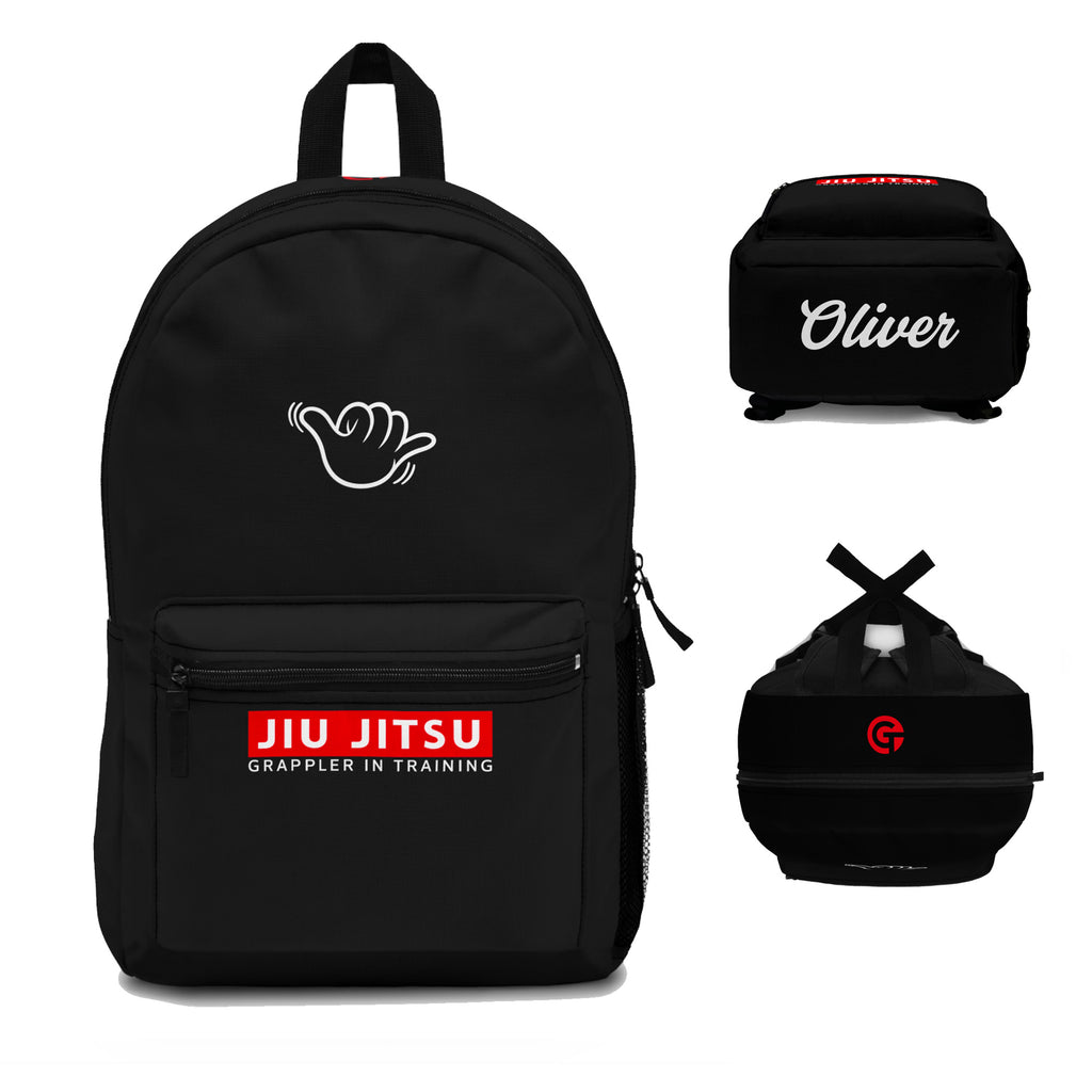 Personalized Kids Jiu Jitsu Backpack – Custom Name BJJ Bag