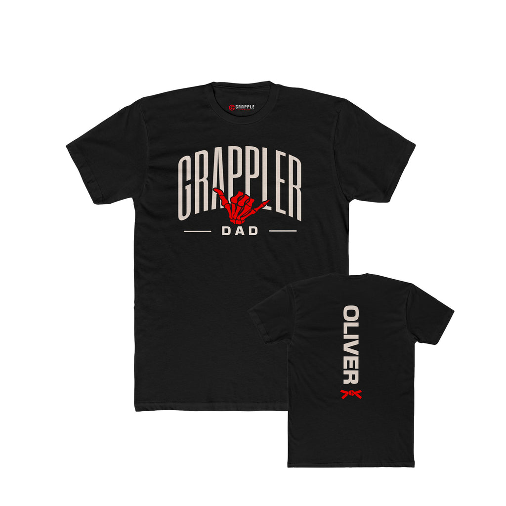 Personalized BJJ Grappler Dad T-shirt