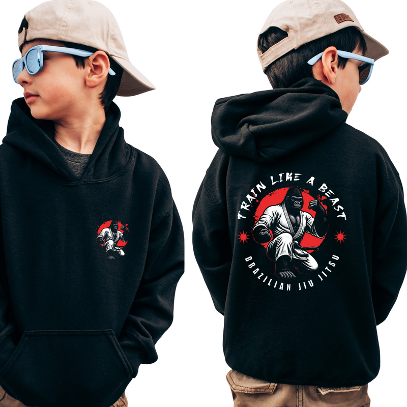 Youth Train Like A Beast Kids Hoodie