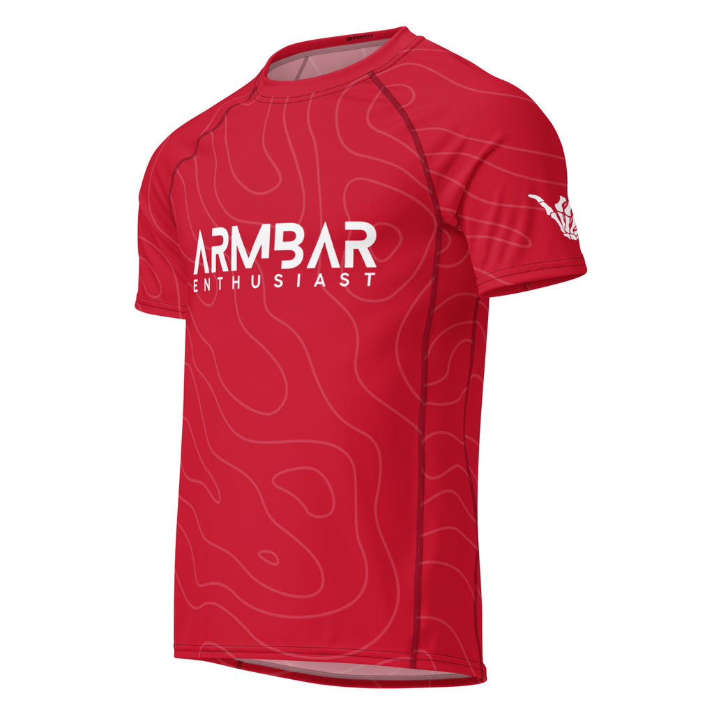 Armbar Enthusiast Men’s Rash Guard Red