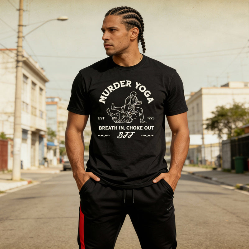 Murder Yoga Vintage BJJ T Shirt