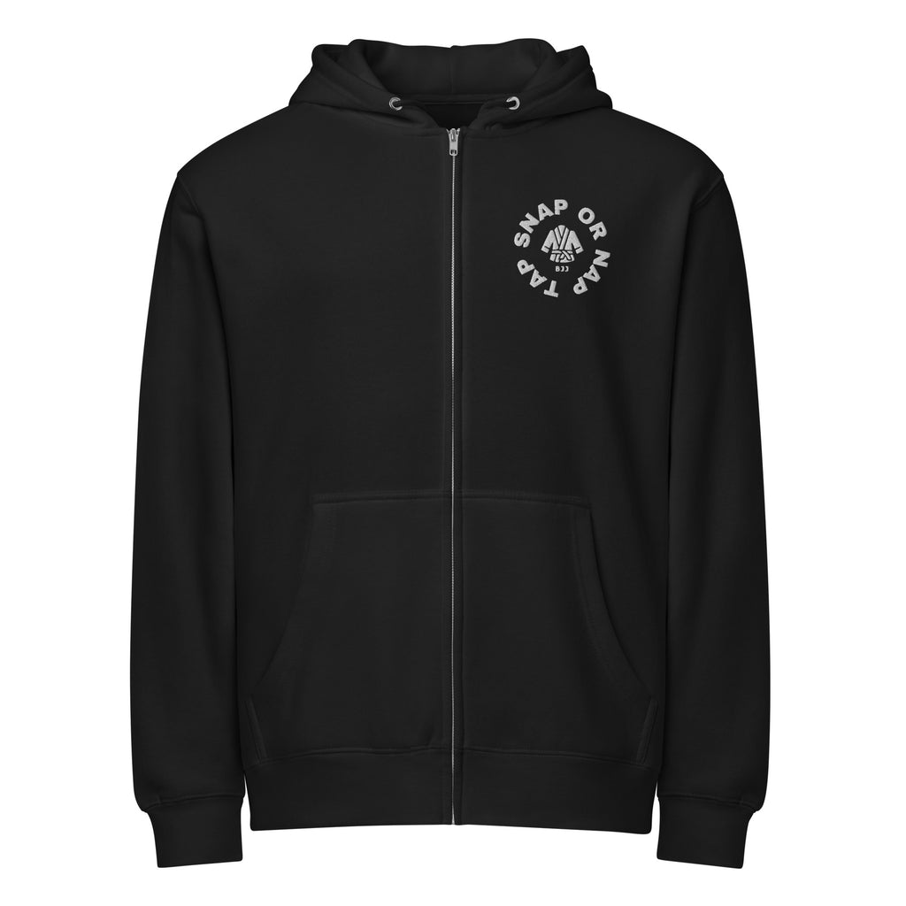 Tap Snap or Nap Jiu Jitsu Embroidered Hoodie