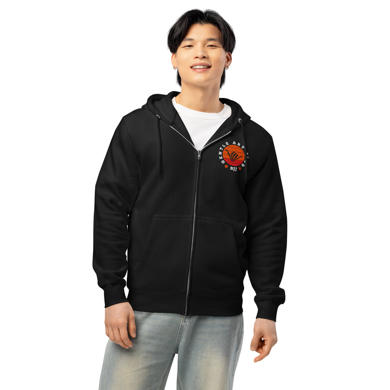 Gentle Art BJJ Club Embroidered Zip Up Hoodie