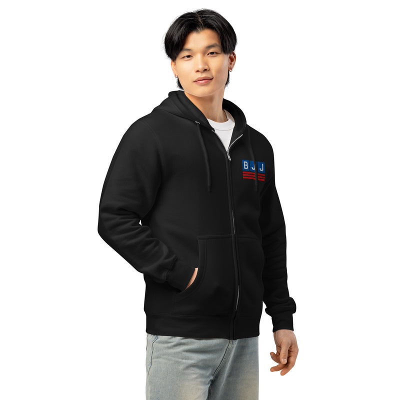 BJJ USA Embroidered Zip Up Hoodie
