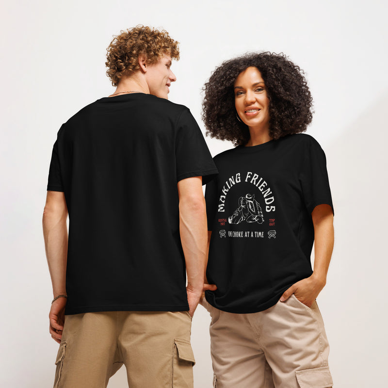 BJJ Making Friends One Choke At A Time Jiu Jitsu T Shirt