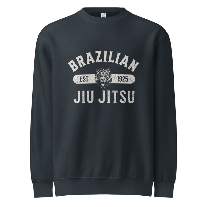 Brazilian Jiu Jitsu Vintage Unisex premium crew neck sweatshirt