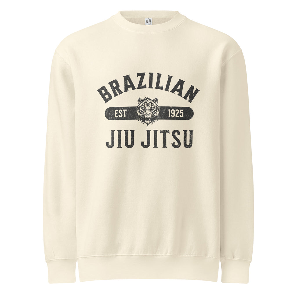 Brazilian Jiu Jitsu Vintage Unisex premium crew neck sweatshirt